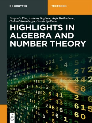 cover image of Algebra and Number Theory